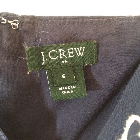 J. Crew sundress size 6 navy. - Picture 5 of 7